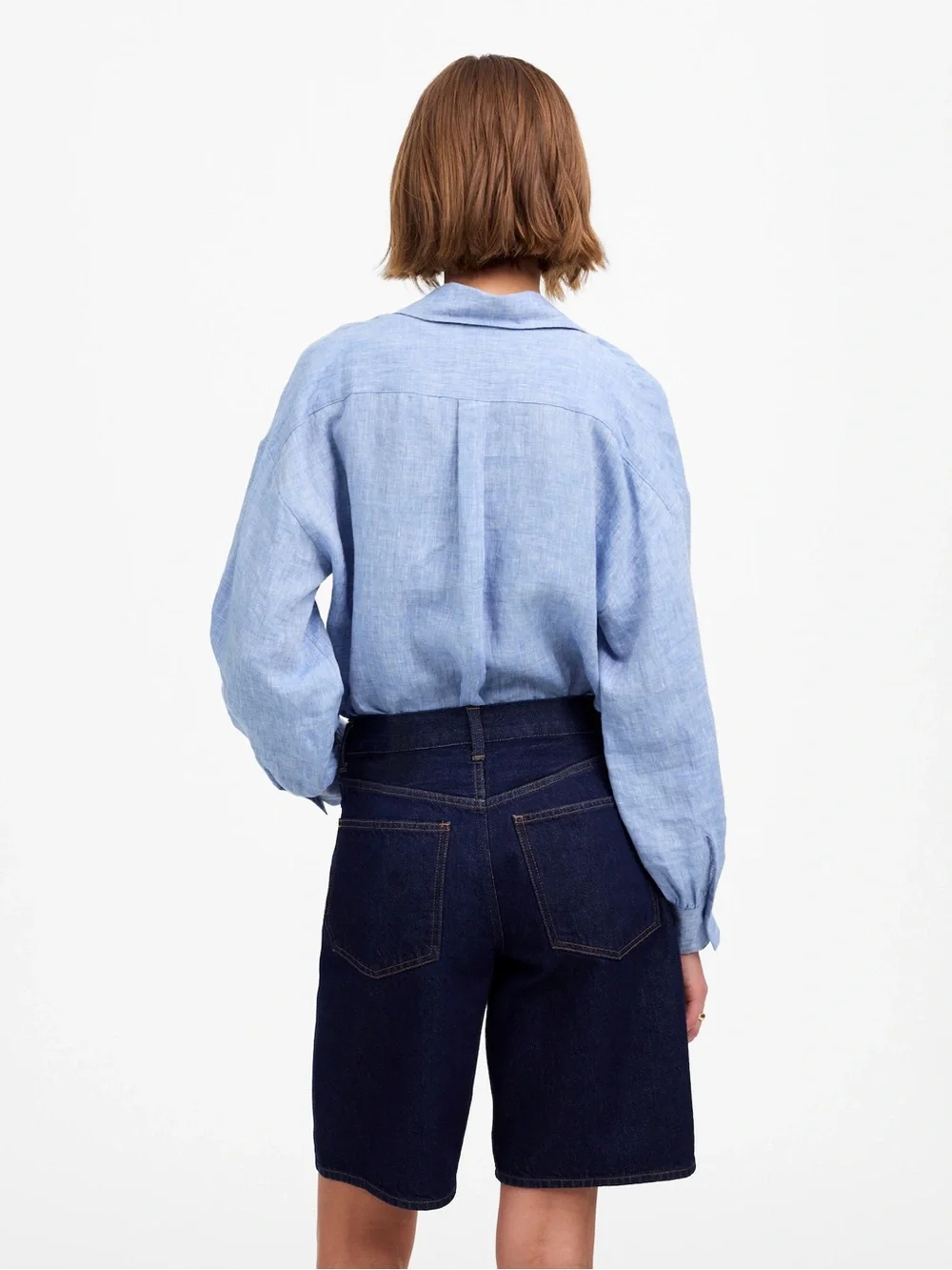 Madewell The 1997 Denim Bermuda Short In Bronxville Wash Size 23